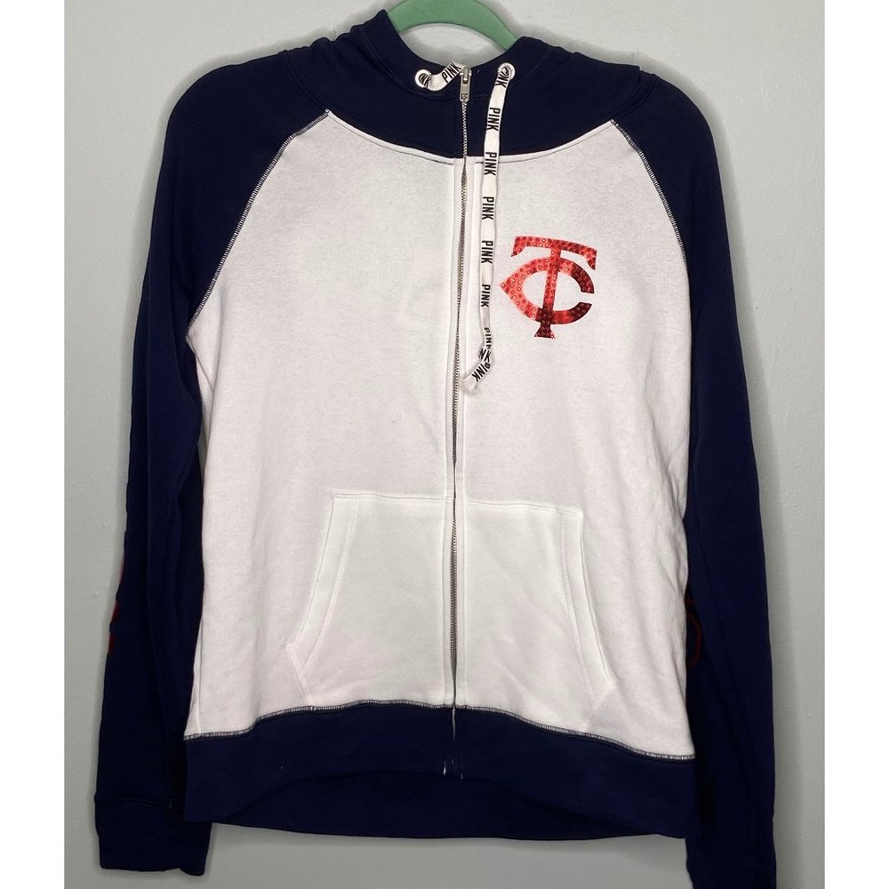 NWT PINK MLB Minnesota Twins LARGE Hoodie